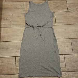 LOFT Tie Front Tank Dress